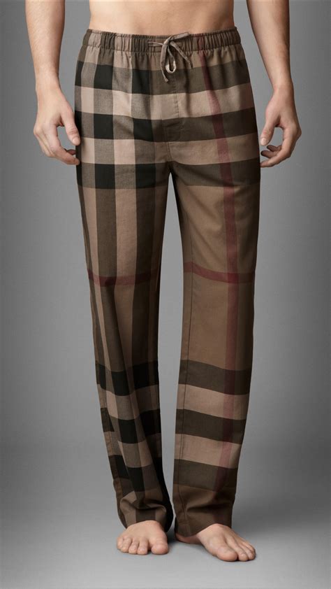 burberry cotton pajama pants|burberry men's sweatpants.